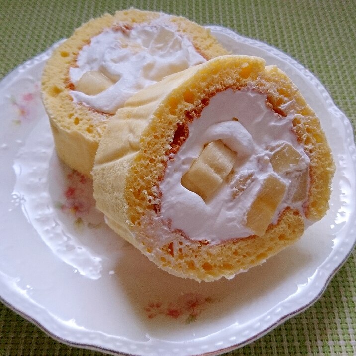 バナナとラ フランスのロールケーキ レシピ 作り方 By Hirohyt102 楽天レシピ バナナとラ フランスのロールケーキ レシピ 作り方 By Hirohyt102 楽天レシピ